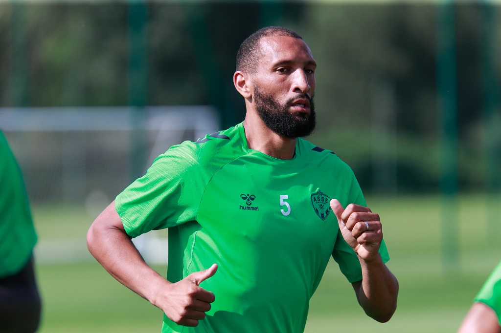 Yunis ABDELHAMID of Saint Étienne during the training session of AS Saint-Etienne on July 11, 2024 in Saint-Etienne, France. (Photo by Romain Biard/Icon Sport) - Photo by Icon Sport l ASSE