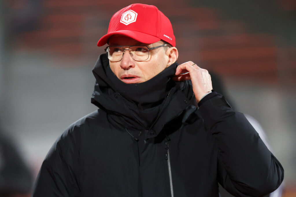 Laurent GUYOT (Entraineur FC Annecy) during the Ligue 2 BKT match between Annecy and Caen at Parc Des Sports on February 17, 2025 in Annecy, France. (Photo by Alex Martin/FEP/Icon Sport) - Photo by Icon Sport