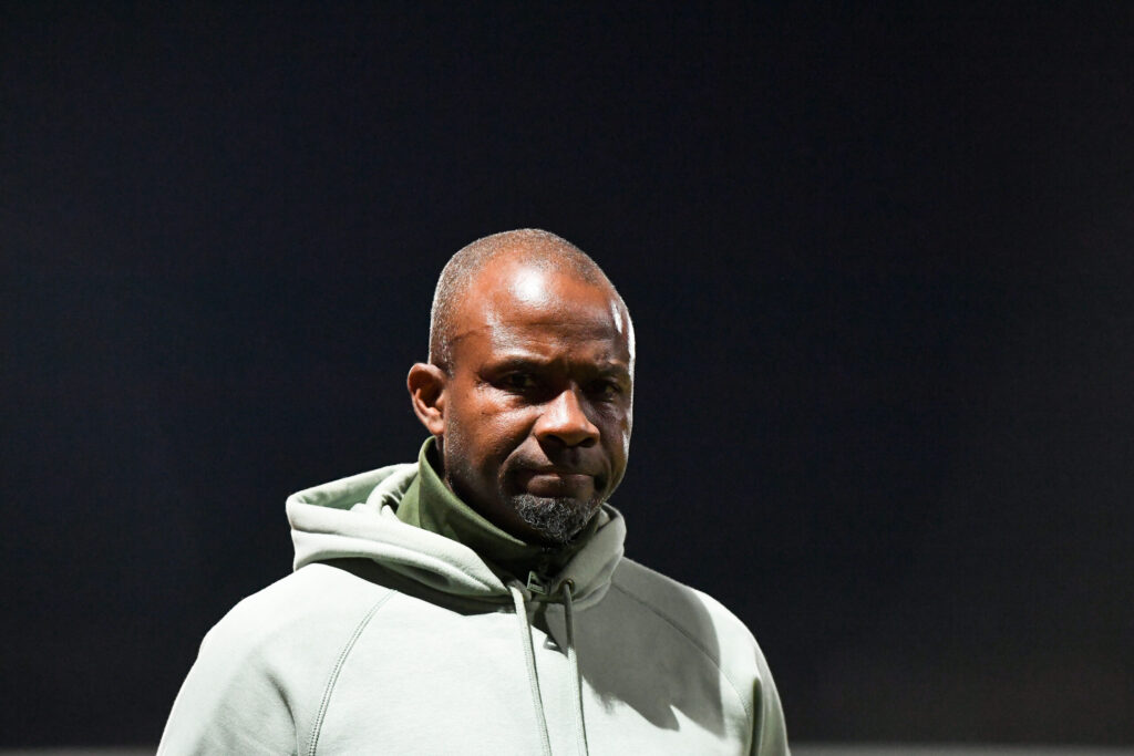 Omar DAF Head Coach of Amiens SC looks dejected during the Ligue 2 BKT match between Ajaccio and Amiens at Stade Francois Coty on April 4, 2025 in Ajaccio, France. (Photo by Emilian Baldow/Icon Sport) - Photo by Icon Sport