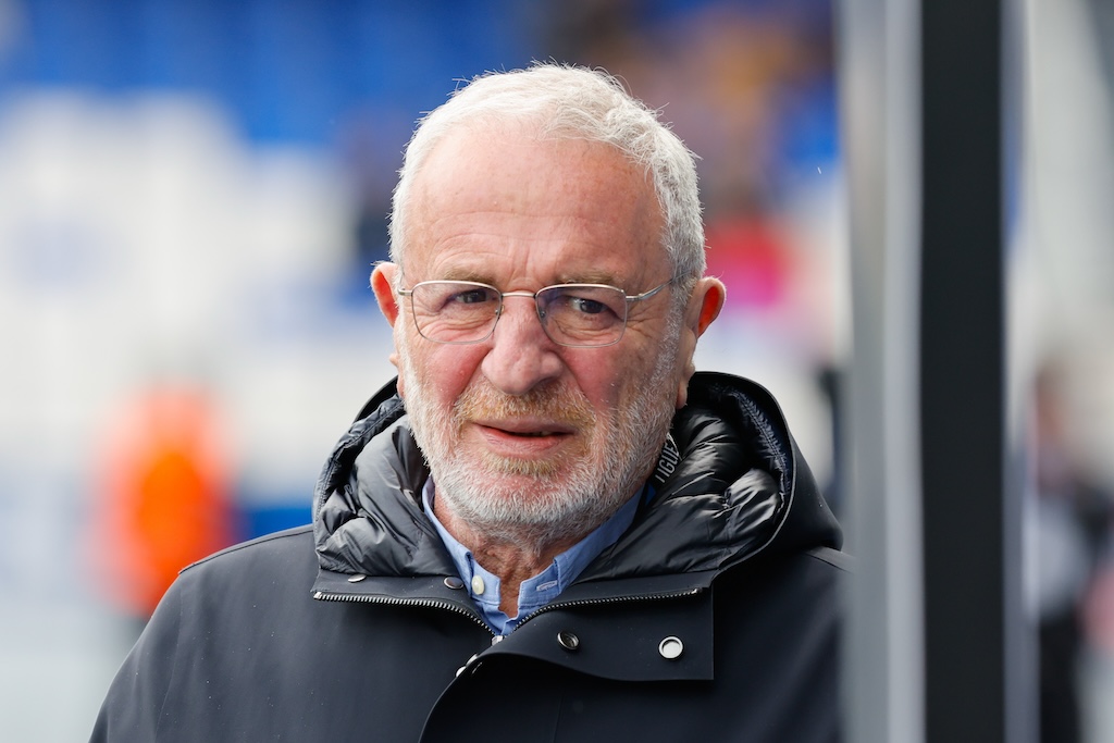Jean-Michel ROUSSIER president of Le HAC during the Ligue 1 MCDonald's match between Auxerre and Havre at Stade Abbe Deschamps on May 4, 2025 in Auxerre, France. (Photo by Loic Baratoux /FEP/Icon Sport) - Photo by Icon Sport