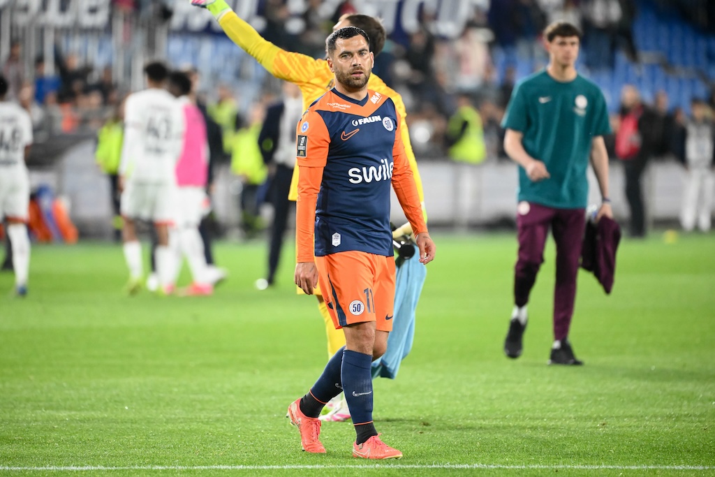 Teji Savanier of Montpellier during the Ligue 1 MCDonald's match between Montpellier and Paris on May 10, 2025 at Stade de la Mosson in Montpellier, France. (Photo by Loic Cousin/Icon Sport) - Photo by Icon Sport