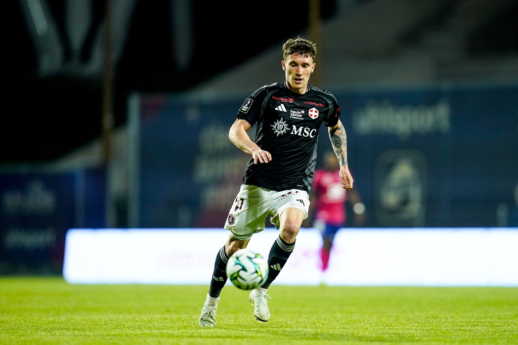 Thibault DELPHIS of FC Annecy during the Ligue 2 BKT match between Clermont and Annecy at Stade Gabriel Montpied on May 2, 2025 in Clermont-Ferrand, France. (Photo by Daniel Derajinski/Icon Sport) - Photo by Icon Sport