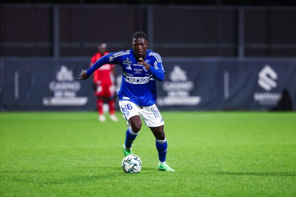 Jocelyn JANNEH of SC Bastia during the Ligue 2 BKT match between Pau and Bastia at Nouste Camp on October 22, 2024 in Pau, France. (Photo by Romain Perrocheau/FEP/Icon Sport) - Photo by Icon Sport